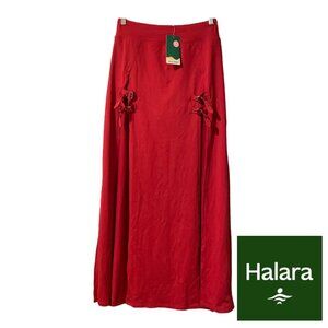 HALARA High Waisted Decorative Buckle 2-in-1 Maxi Casual Skirt